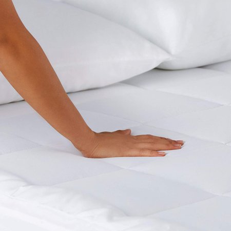Full Made in the USA Sleep Innovations 4-inch Dual Layer Gel Memory Foam Mattress Topper Enhanced Support