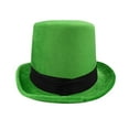 thumbnail image 4 of COMEET party hat, Green Hat for StPatricks’s Day Festival Irish Holiday Flat Top Hat Party Props Supply Festival Theme Event Tall Caps, 4 of 11