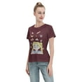 thumbnail image 4 of T-Shirt Basique à Manches Courtes pour Femmes Sailor Moon Lièvre Lunaire, 4 of 6