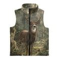 thumbnail image 4 of Uorisanigo Girls Boys Zippered Vest Puffy Camo Deer Hunting Fleece Jacket Fall Winter Trendy Sleeveless Full Zipper Outwear with Pockets Lightweight Stand Up Collar Vest Age 2-12, 4 of 7