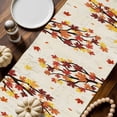 thumbnail image 2 of Maple Leaf Table Runner, Autumn Thanksgiving Kitchen Dining Table Decoration for Home Party Decor 13x48 Inches, 2 of 9