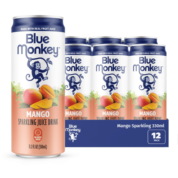 330ml Sparkling 55% Mango Juice 12 Pack