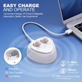 thumbnail image 7 of Rechargeable Hearing Aids For Seniors With Noise Canceling,Hearing Amplifier For Adults,Digital In Ear Hearing Aids, Hearing Assist Devices With Volume Control Magnetic Contact Charging Box,Brown, 7 of 7