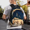 thumbnail image 7 of Fotbe Starry Sky Sleep White Bear Lightweight Casual Laptop Backpack for Men and Women, Daily use Waterproof backpack, Backpack for College, 7 of 7