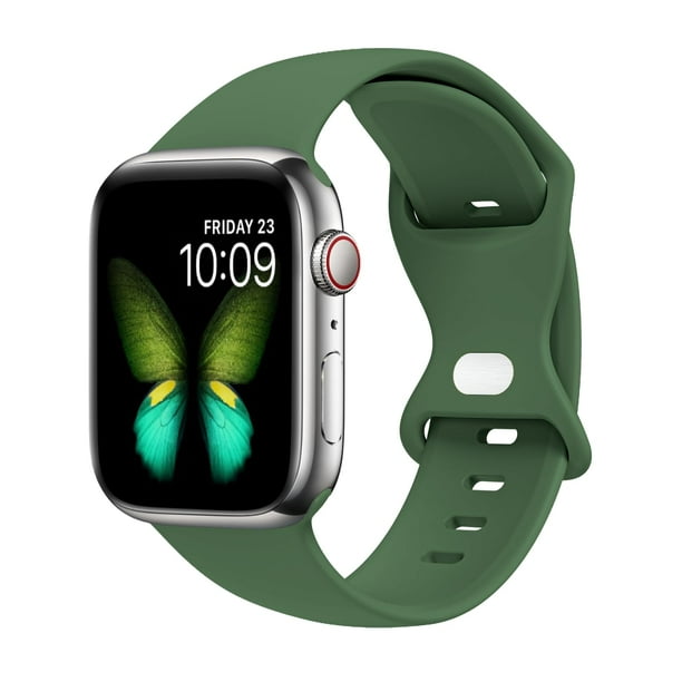 Tighesen Bandas Deportivas Compatibles Con Apple Watch Band Ultra 2/Ultra Se Series 9/8/7/6/5/4/3/2/1 38 Mm 40 Mm 41 Mm 42 Mm 44 Mm 45 Mm 49 Mm S/M M/L Para Mujeres/Hombres Correa De Silicona Para Iwa