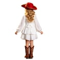 thumbnail image 6 of Zecgelong Girls Solid Color Long Sleeve Dress Party Performance Outfit for Kids White Size 5-14Y, 6 of 6