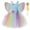 Sky Blue, variant on Essentials Girls Dresses 2026 Sleeveless Suspenders Dance Party WHeadbWing Set Birthday Dress Size 7-8 Years