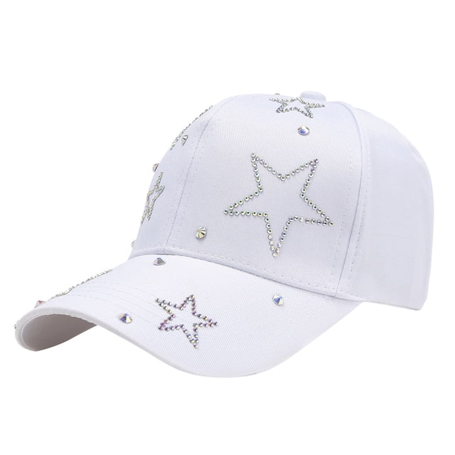 Casquette de Baseball en Coton Ajustable Lavable Mode Été pour Femmes Chapeau de Soleil Extérieur