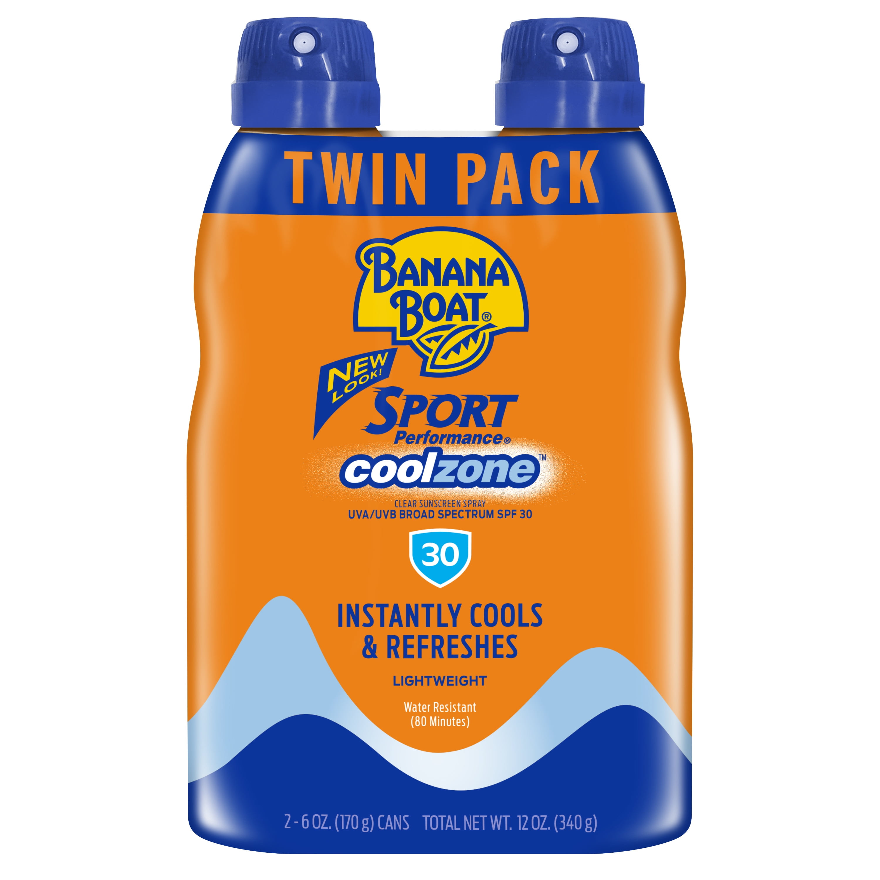 Banana Boat Sport CoolZone Clear Sunscreen Spray SPF 30 