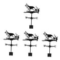 thumbnail image 4 of 4 Sets Wind Direction Indicators Patio Weathervan Sock Rooster Vane Corgi Black, 4 of 8