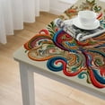 thumbnail image 4 of BANET Decorative Floral Print Polyester Tablecloth Table Cloth, Table Cover for Dining Room and Party White, 4 of 7