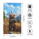 thumbnail image 2 of Balery Snowy Mountain Photography Bear Toalla de Microfibra Premium con Estampado – 27.5x16 pulgadas, Alta Absorción, Suave y Aterciopelada, Secado Rápido, 2 of 6