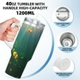 thumbnail image 3 of Sikiie Jelly Fish Insulated Stainless Water Bottle Lid Travel Mug Cup Insulated Tumblers Cup 40oz Ice Bully With Handle, 3 of 8