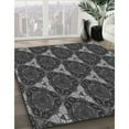 thumbnail image 3 of Ahgly Company Machine Washable Indoor Round Transitional Charcoal Black Area Rugs, 8' Round, 3 of 7