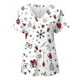 thumbnail image 1 of T-Shirts de Noël Père Noël Automne pour Femmes Manches Longues Chemises Imprimées Manches Courtes Col Roulé Blouse, 1 of 2