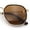 Tortoise Brown - Brown, variant on Double Rim Octagonal Classical Metal Rim Rectangular Hipster Sunglasses Tortoise Brown - Brown