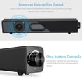 thumbnail image 3 of Bluetooth Soundbar, 20W Portable TV Speakers, Wired/Wireless Surround Sound, 3 of 4
