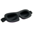 thumbnail image 2 of Contemporary Home Living 9" Blue and Black Solid Adjustable Polyester Sleeping Eye Mask, 2 of 2