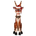 thumbnail image 2 of Design Toscano Santa's Giant Red-Nosed Christmas Reindeer Statue, 2 of 9