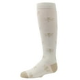 thumbnail image 4 of MeMoi  Busy Bee Glitter Cotton Knee High Socks - Girls - Female, 6, Denim, 4 of 5