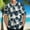 White, variant on Patlollav Mens Hawaiian Print Lapel Short Sleeve Shirts Plus Size