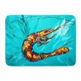 thumbnail image 1 of Carolines Treasures MW1100RUG Crevettes Sarcelle Machine Lavable Mémoire Mousse Tapis, 1 of 4