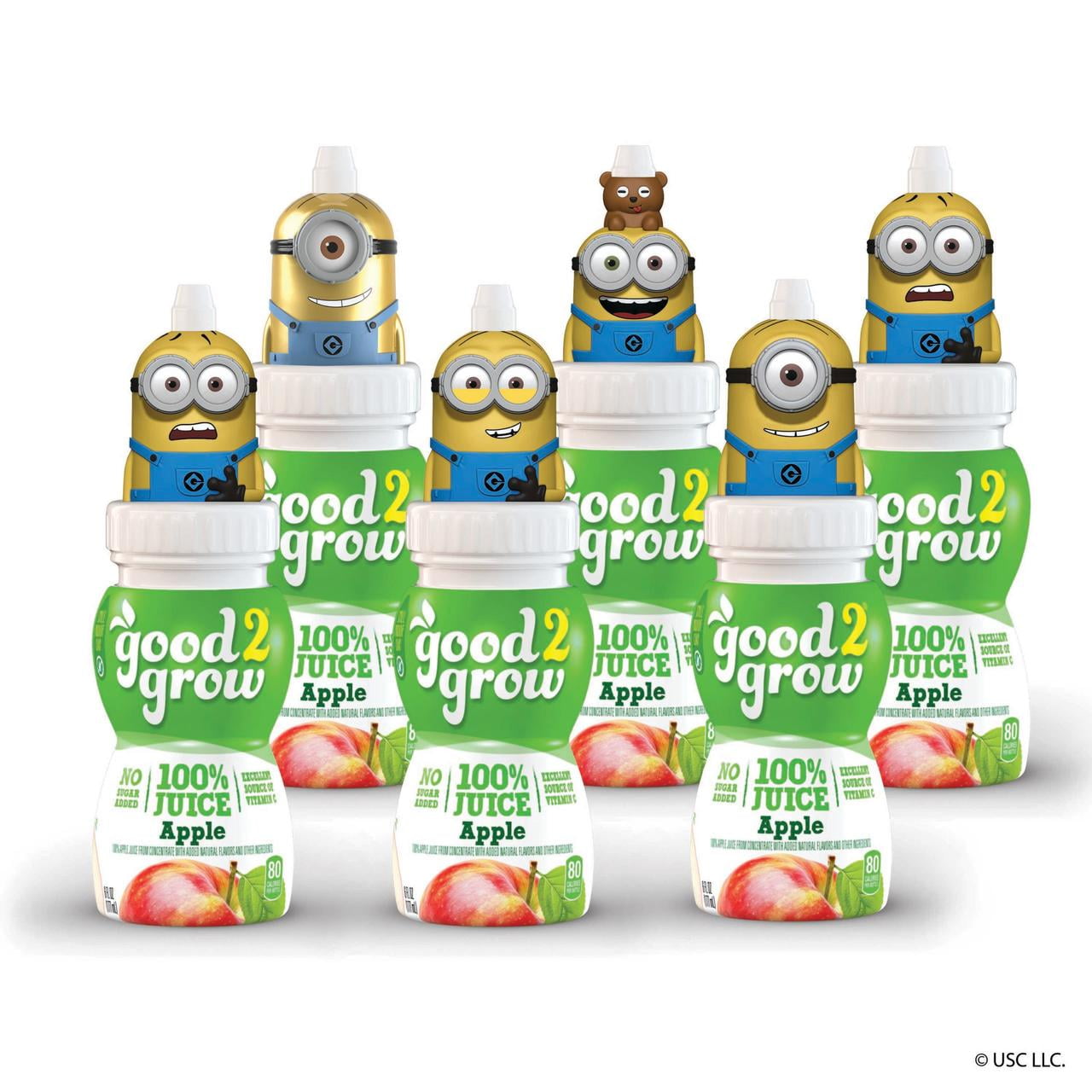 good2grow Collector 6 Pack 100 Apple Juice Minions, 6oz