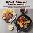 thumbnail image 3 of Air Fryer 6QT Toaster Oven, Kitchen Appliances with 8 Cooking Presets, 8-in-1 Max Crisp, Air Fry, Roast, Bake, Reheat and Dehydrate, 140°–400°F, Precise Heating Even Results for Kitchen, 3 of 8