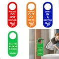 thumbnail image 4 of Bgsha Door Hanger Tags PU Leather Cleaning Label Do Not Disturb Signs Double-sided, 4 of 8