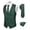Dark Green, variant on COOFANDY Vest and Tie Sets for Men 3PC Waistcoat Paisley Jacquard Necktie Pocket Square Formal Tuxedo Vests