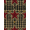 Red Tan Black, Pattern 11, variant on ODIKA Folk Checkered Border Distressed Farmhouse Primitive Vintage Refined Structured Stain Resistant Low Profile for Dorm Room, Small Living Apartment