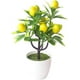 thumbnail image 1 of Zhuge Árbol frutal artificial en maceta para decoración de escritorio, planta falsa decorativa para oficina, decoración del hogar, accesorios de fotografía, tomate cherry amarillo, 1 of 5
