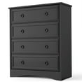 thumbnail image 2 of Jiekair Black Dresser, 4 Drawers Dresser Chest for Bedroom,Home Room, 2 of 9