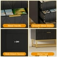 thumbnail image 4 of 6 Drawer Dresser with Wide Storage, Modern Wood Chest with Metal Legs for Bedroom, Living Room & Hallway, 4 of 8