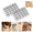 08# (Bone Shape), variant on 25 Cavity Dog Bone Cracker Cutter, Non-stick Cracker Cutter Mini Dog Bone Molds, Stainless Steel Cracker Cutters for Baking/Treats (Fish Shape)