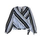 thumbnail image 1 of Blusa a rayas para mujer bar III azul pequeña, 1 of 2