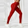 thumbnail image 6 of Xudanell Women's Yoga Pants with Pockets, High Waist Workout Bootleg Yoga Pants Tummy Control 4 Way Stretch Pants (Red,M), 6 of 9
