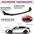 thumbnail image 6 of Xotic Tech Front Bumper Lip Chin Spoiler Splitter Diffuser Protector Body Kit Compatible with Honda Accord Civic or Volkswagen MK5 MK6 MK7 or Kia Optima or Mitsubishi Lancer, Black w/Pink 4pcs, 6 of 9