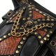 thumbnail image 5 of Bolso de Hombro/Cintura/Pierna Cuero Sintético con Remaches Steampunk Baoblaze Organizador de Teléfono Llaves Billeteras Paquete de la cintura Steampunk, 5 of 8