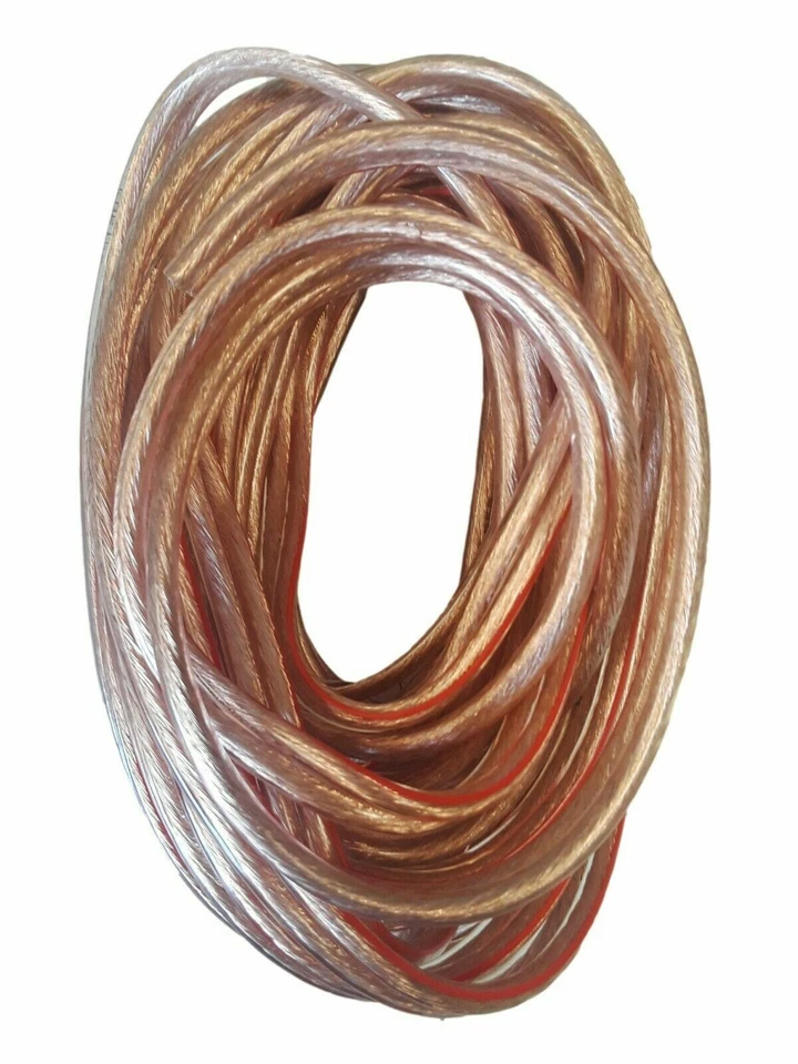 Imc Audio 25' Feet 12 Ga Gauge Clear 2 Conductor Speaker Wire Audio Cable