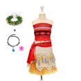 thumbnail image 1 of Disney Little Girls Moana Princess Dresses Costumes Cosplay Toddler Dress Vaiana Clothes Party for 3 6 8 10 Yrs Girl Outfit GiftTag 100cm ( 2-3T) Gao Jinjia LED, 1 of 2