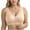 Beige, variant on aidice Plus Size Womens Bras Wireless Front Closure Breathable Comfy Wide Strap Smoothing Everyday Bras
