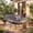 Dark Gray, variant on BaPiPro Oversized Double Papasan Rocking Chair with Thick Cushion, 2 Person Outdoor Rocking Loveseat, Heavy Duty Double Egg Chair with Wood Grain Base for Patio Porch, 440lbs Capacity, Dark Gray