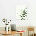 thumbnail image 2 of ONETECH FRAMED Botanical Plant Wall Art, Light Green Eucalyptus Leaf Picture Canvas Wall Art Minimalist Floral Wall Decor for Bedroom Living Room Bathroom Kitchen, 2 of 4