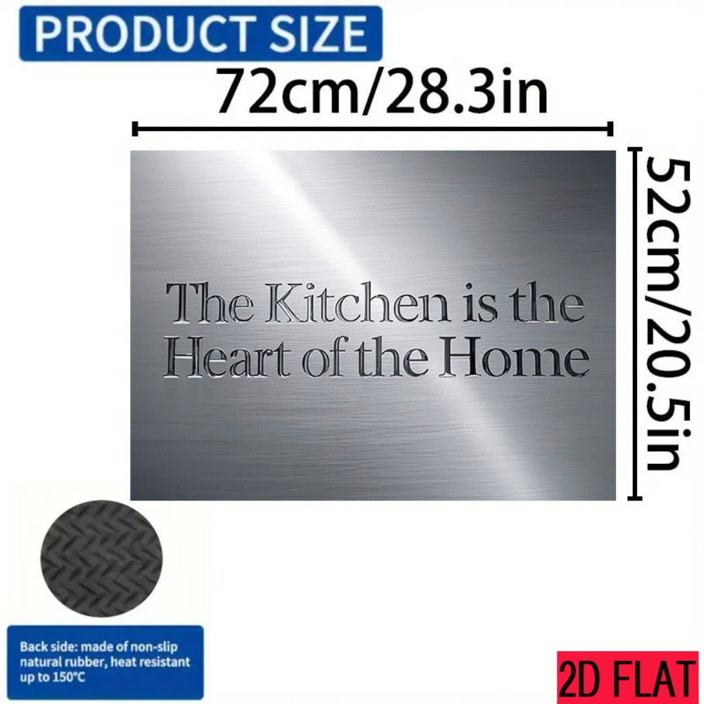 2D flat 1 kitchen stove cover, simple and artistic pattern design, Nordic-style kitchen mat, coffee machine mat, operation counter decoration, the first choice for kitchen gifts. The size is 28.3x20.