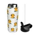 thumbnail image 2 of Uemuo Cute Duck With Headphone Print 18oz Sports Insulated Kettle, Water Bottle, Outdoor Sports Bottle, Insulated Hydration Bottle with Handle & Flip Straw, 2 of 8