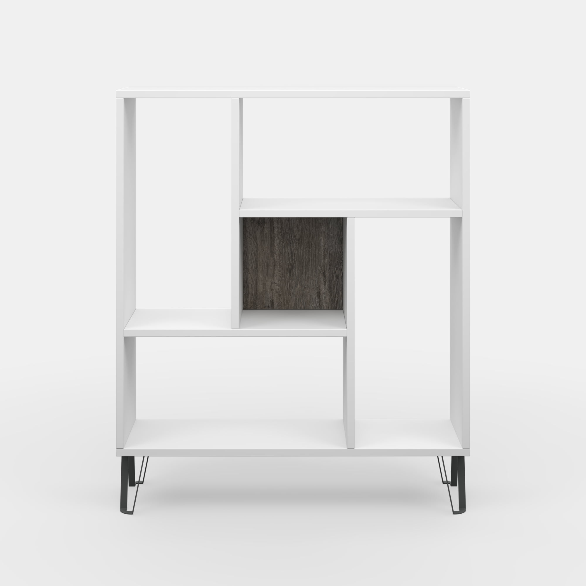 Ada Home Decor Arven 3 Tier Open Shelf Cube Bookcase, White