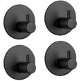 thumbnail image 1 of unique 4 Pieces Black Nordic Style Stainless Steel Unhole Hook Home Decor, 1 of 3