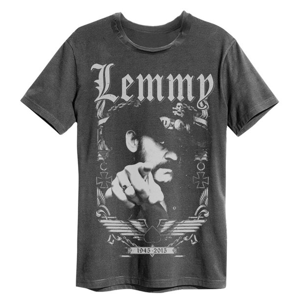 Amplified - Camiseta Lemmy 1945 para Adultos Unisex (Carbón)