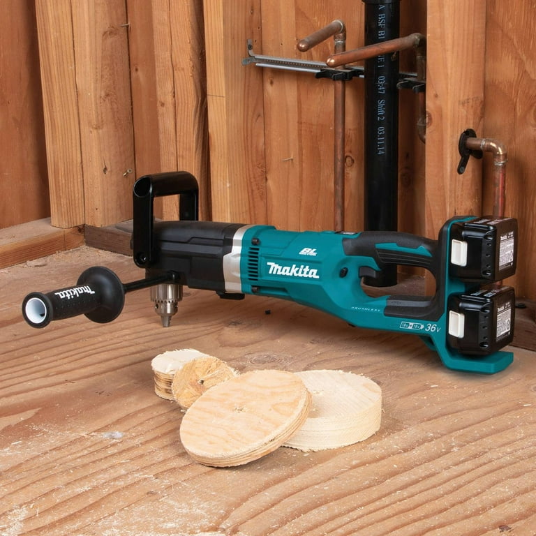 Makita XAD03PT 18V X2 (36V) LXT Brushless Lithium-Ion 1/2 in. Cordless  Right Angle Drill Kit with 2 Batteries (5 Ah)